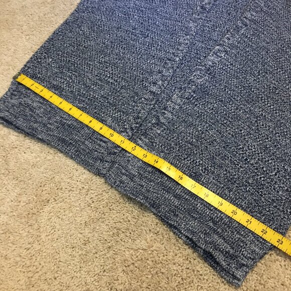 100% Cotton GAP Blue & White Heavy Knit Open Cardigan - Picture 14 of 16